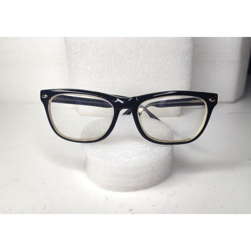 Adrian By Ideal Optics Men's Eyeglasses Frame Black Optical 52-18-140 Oval VGC